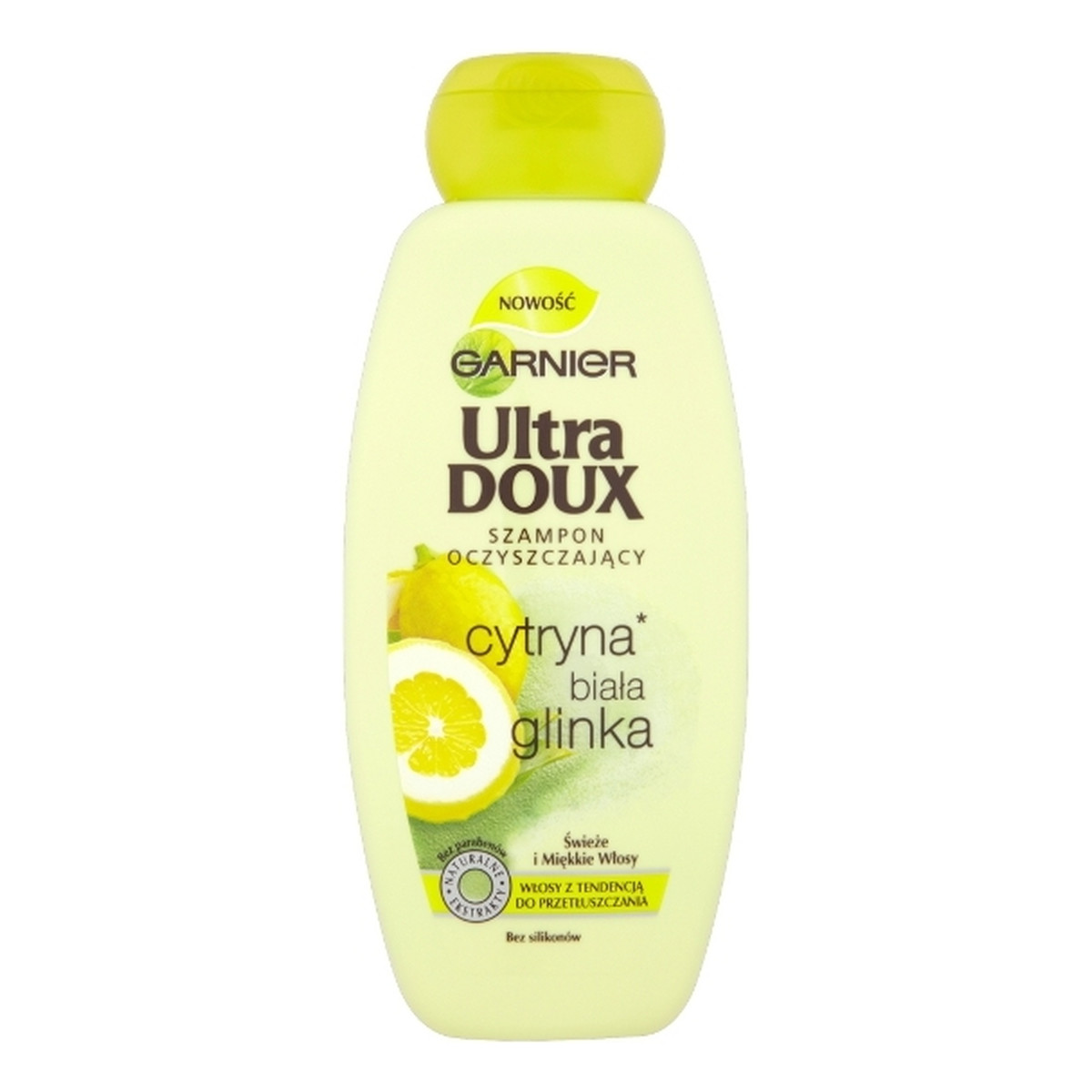 ultra doux szampon do włosów cytryna i biała glinka 400ml