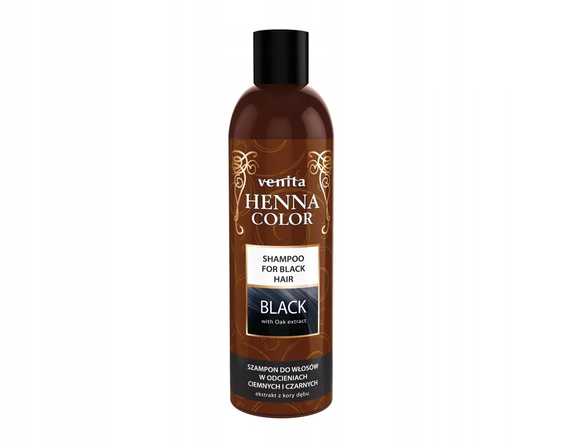 venita henna color szampon do włosów black