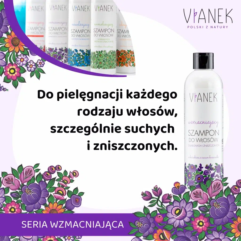 vianek wzmacniający szampon do włosów z kozieradką 300ml