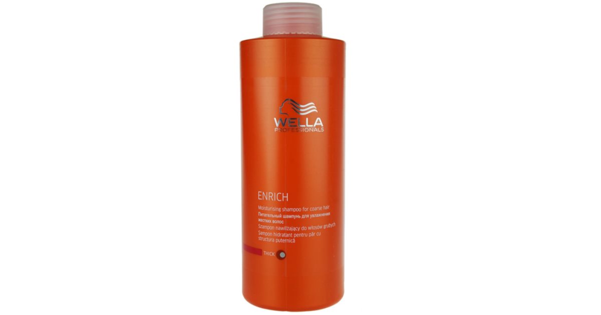 wella enrich szampon nawilżający do włosów grubych 1000ml