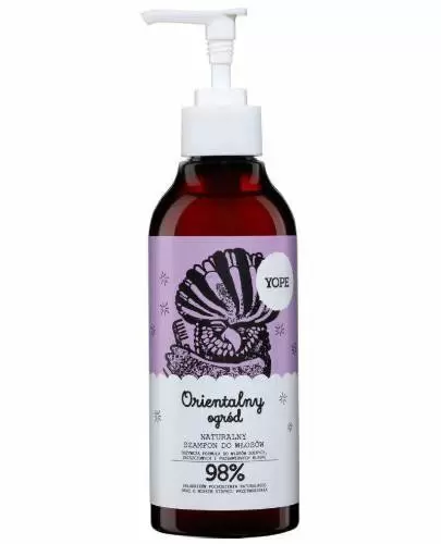 yope naturalny szampon do włosów orientalny ogród 300 ml skłąd