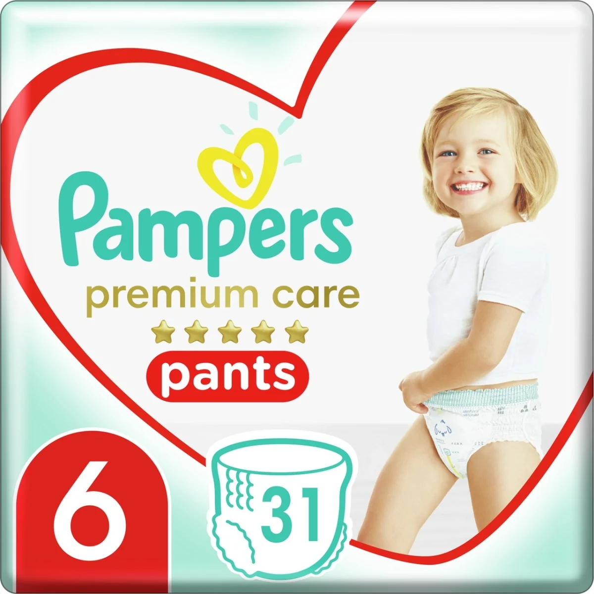 zakładanie pieluchomajtek pampers