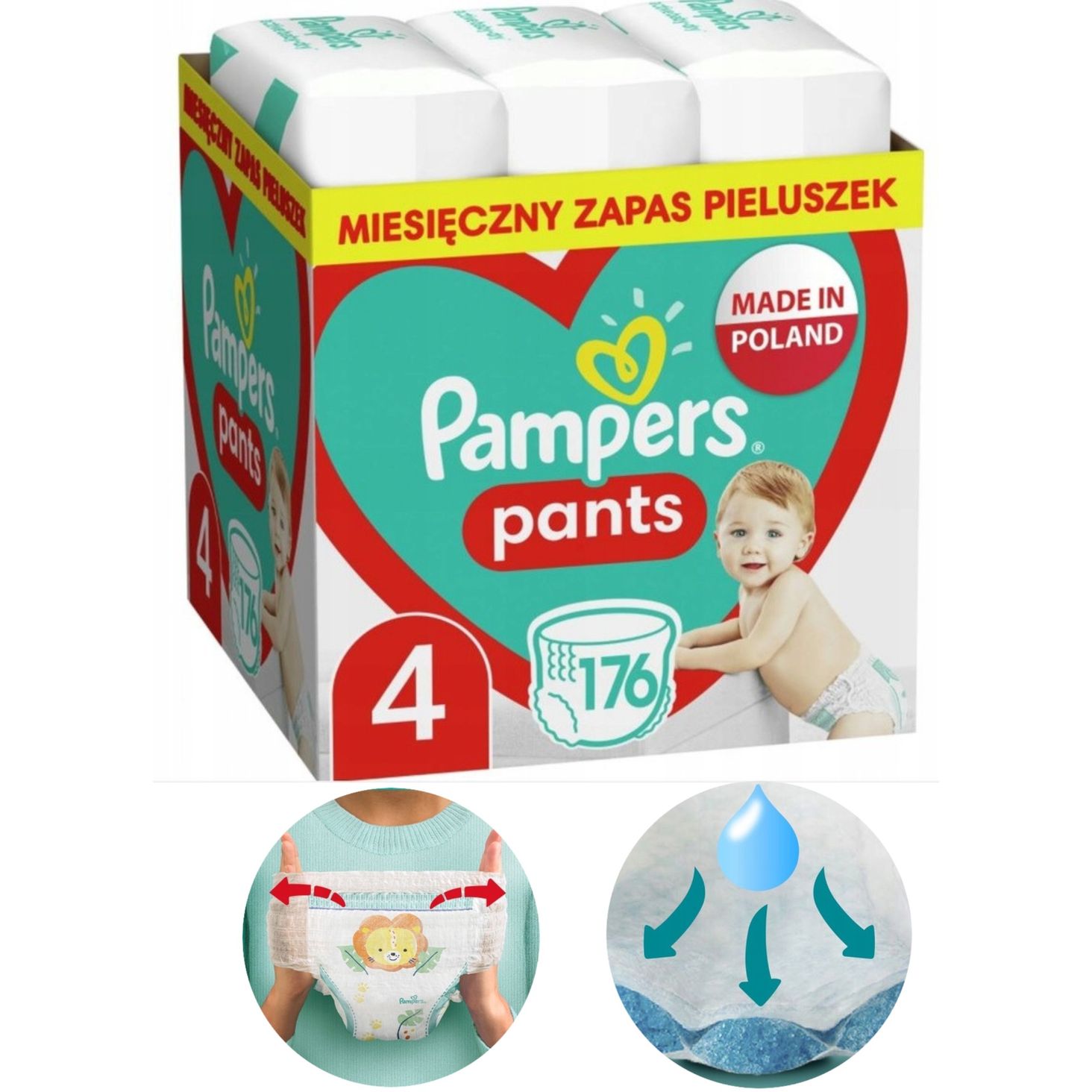 zestaw miesieczny pampers