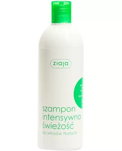 ziaja intensywna świeżość mięta 400ml szampon do włosów tłustych