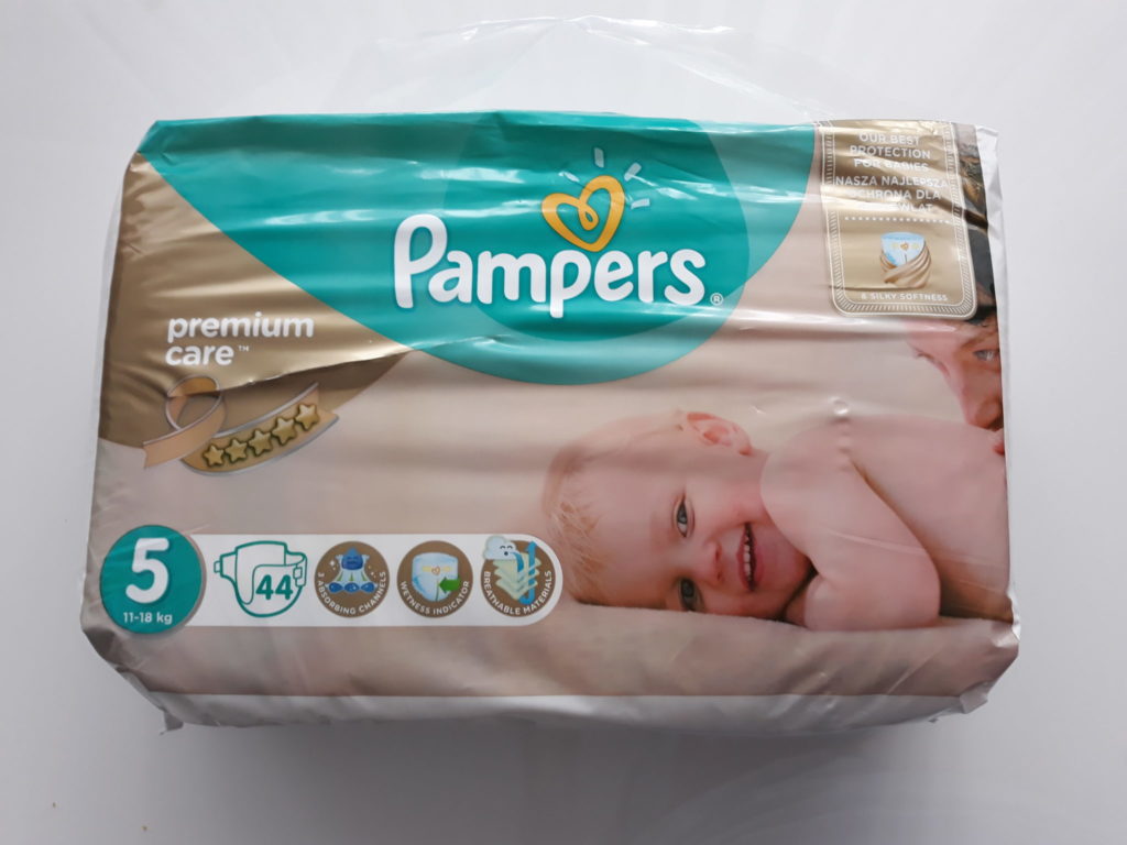 zielone pampersy pampers