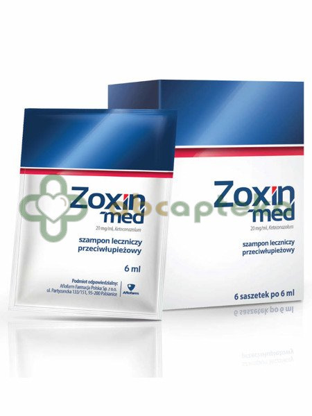 zoxin-med 20 mg ml szampon leczniczy przeciwłupieżowy